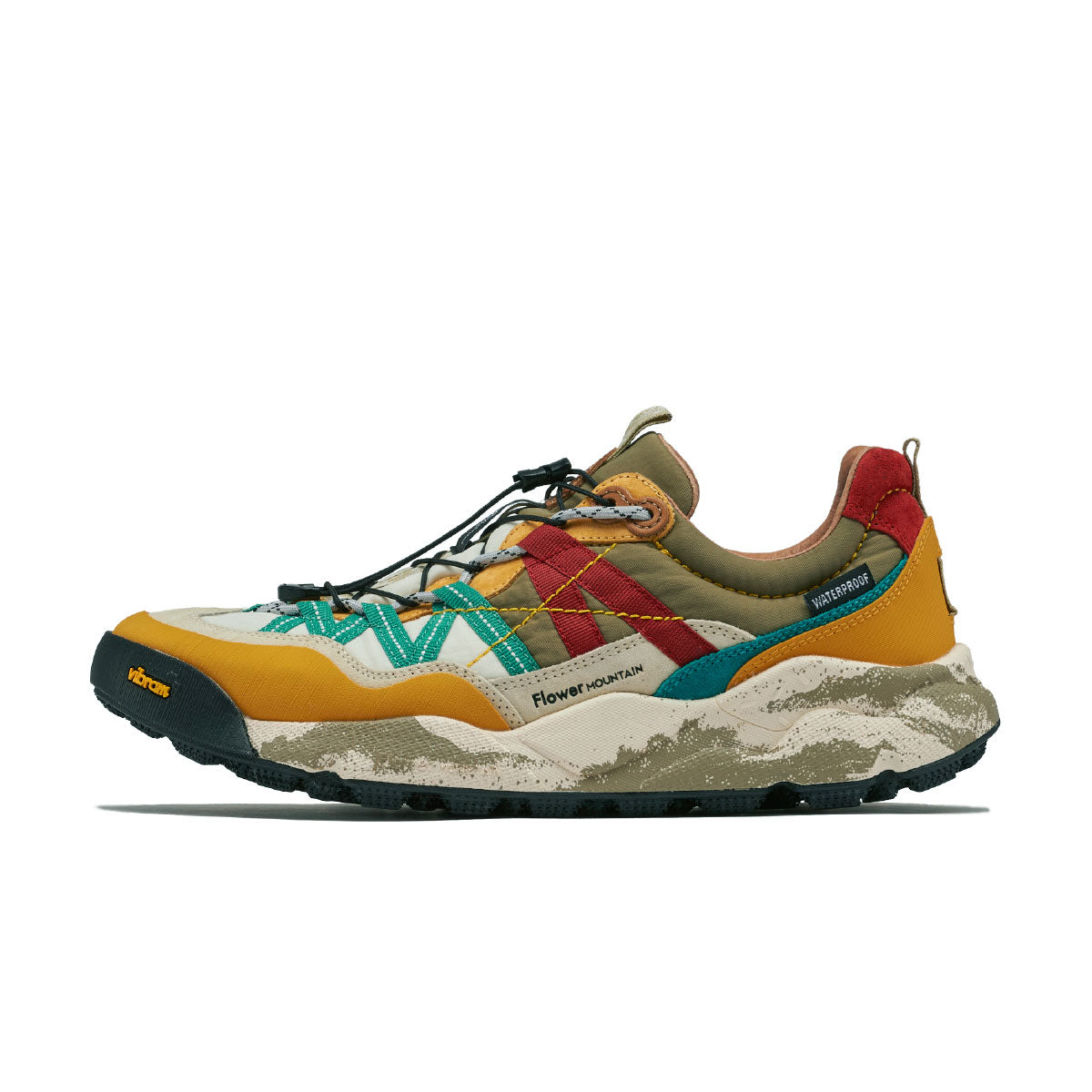 IWANO2 Yellow/Teal/Rust FM100035 – Flower MOUNTAIN