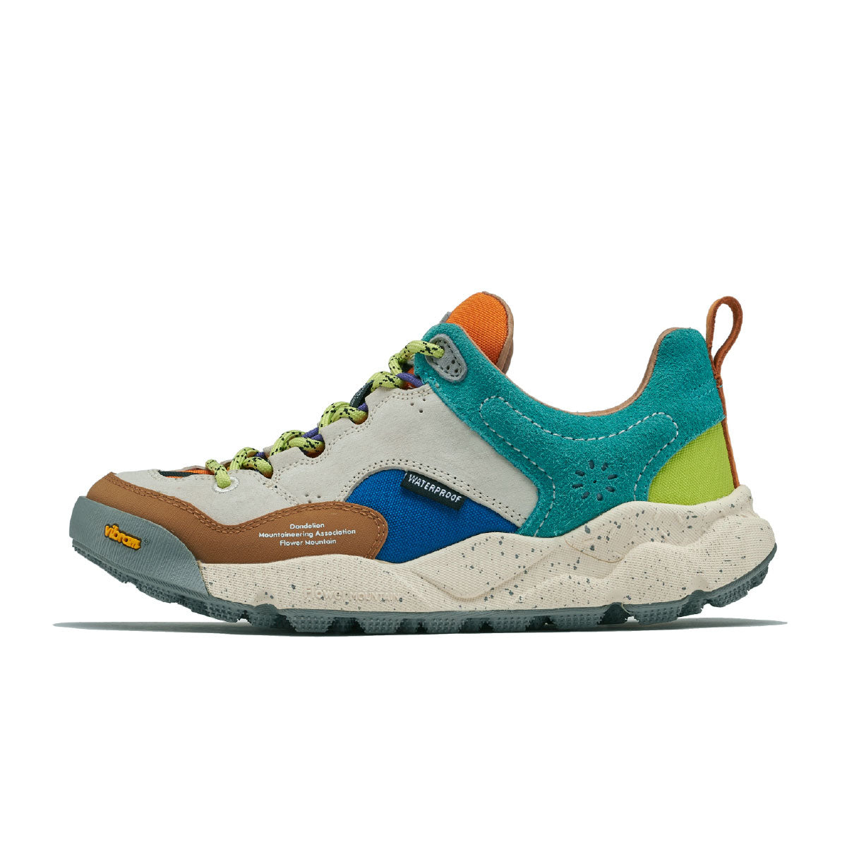 BACK COUNTRY Ivory/Brown/Teal FM66-1-067 – Flower MOUNTAIN