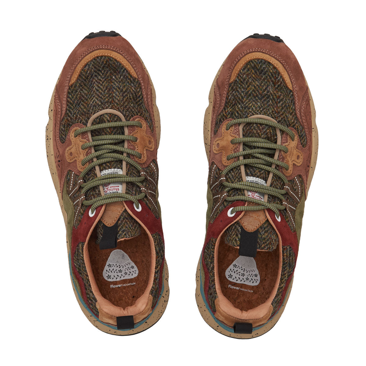 YAMANO3 Green&brown herringbone FM63737