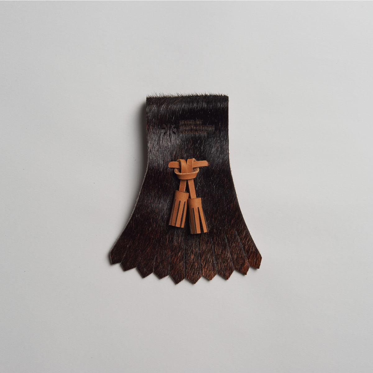 FRINGE FOR BELT FMF-012 Brown cow hair