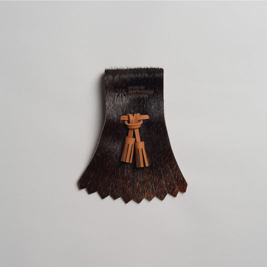 FRINGE FOR BELT FMF-012 Brown cow hair