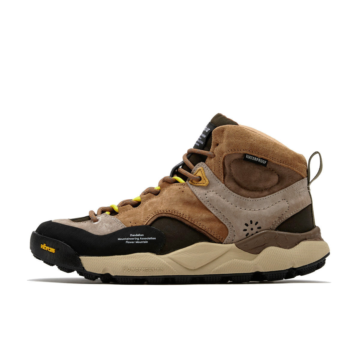 Barbour×Flower MOUNTAIN BACK COUNTRY Hi Uni Trainers  FM66H-1-018 BROWN/BEIGE