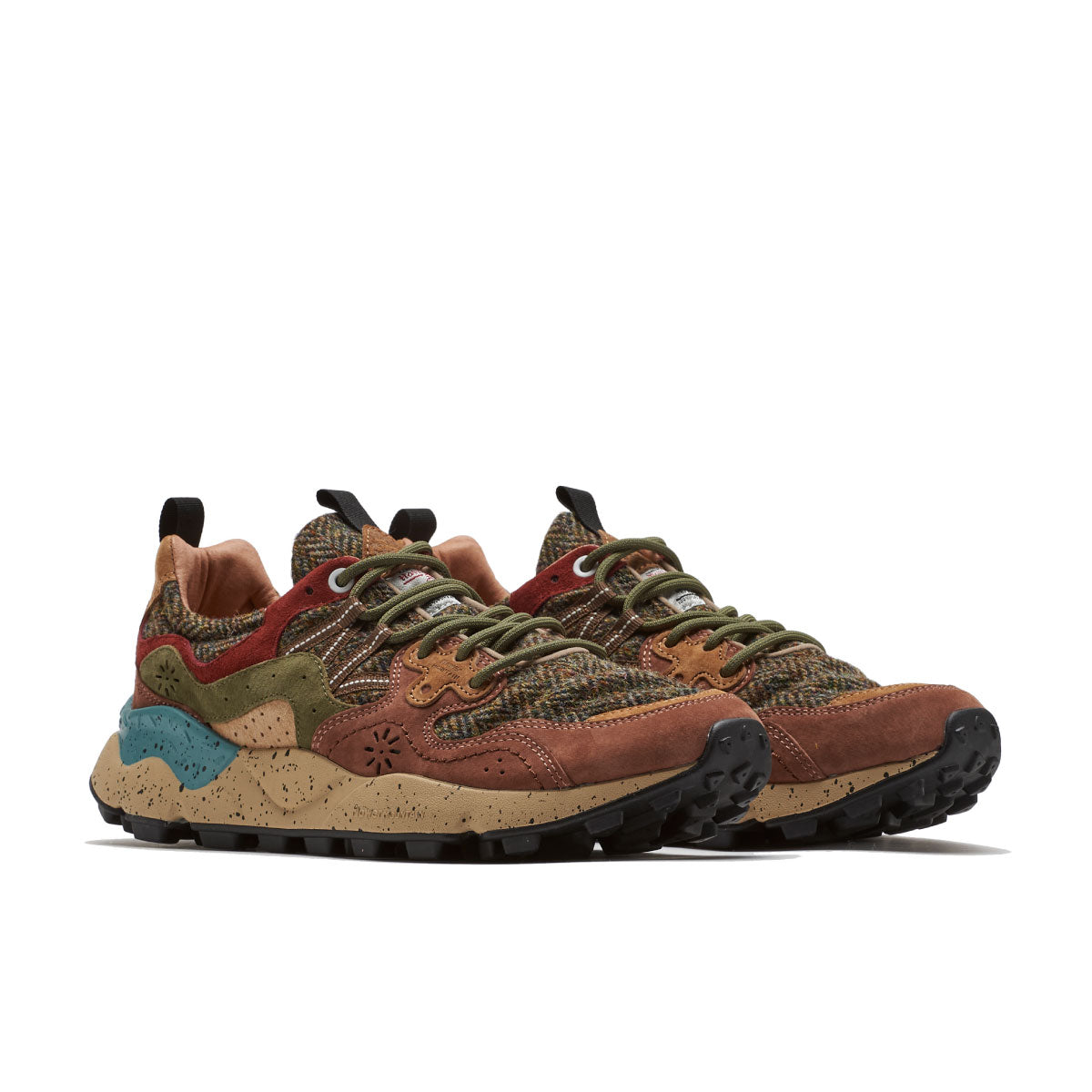 YAMANO3 Green&brown herringbone FM63737
