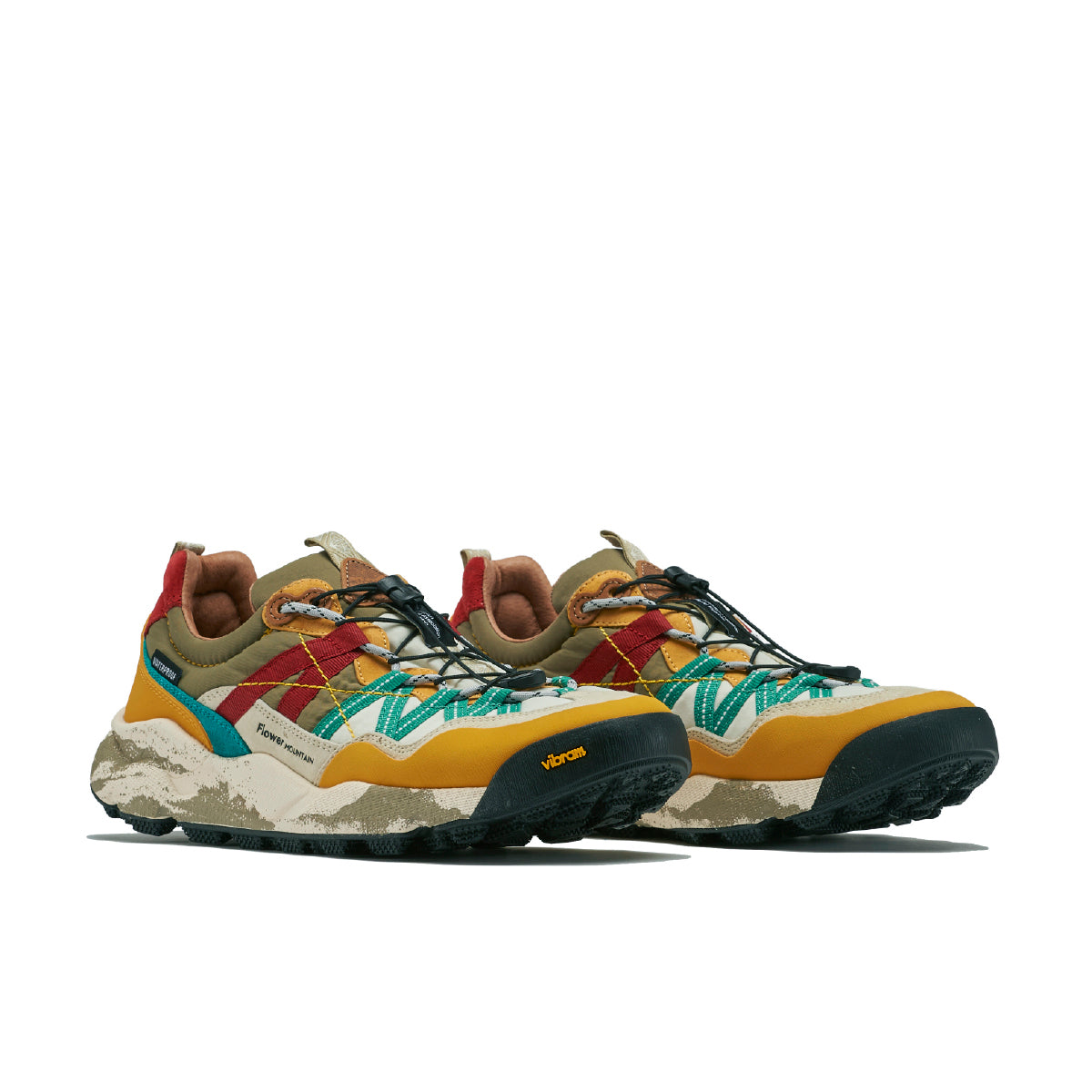 IWANO2 Yellow/Teal/Rust FM100035 – Flower MOUNTAIN