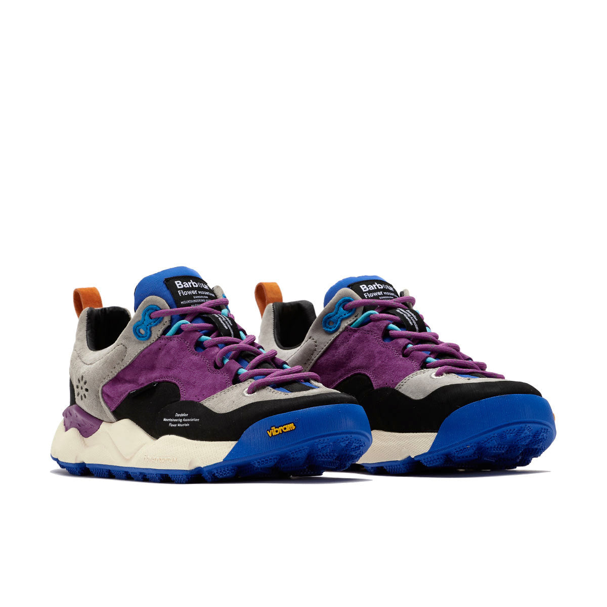 Barbour×Flower MOUNTAIN BACK COUNTRY Uni Trainers FM66-1-033 PURPLE/GREY