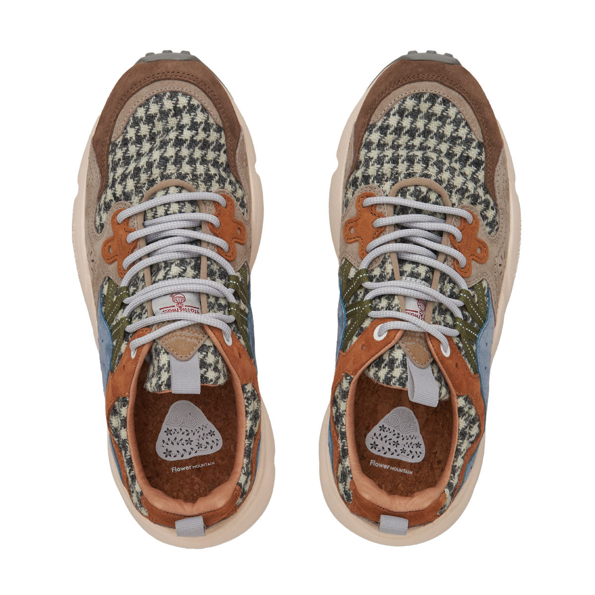 YAMANO3 Grey&white houndstooth FM63750