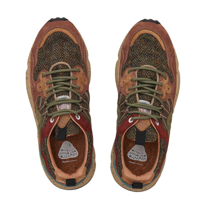 YAMANO3 Green&brown herringbone FM63737