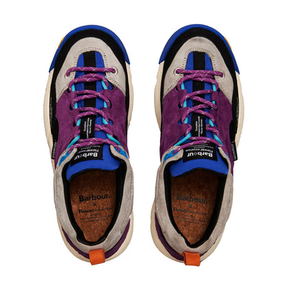 Barbour×Flower MOUNTAIN BACK COUNTRY Uni Trainers FM66-1-033 PURPLE/GREY