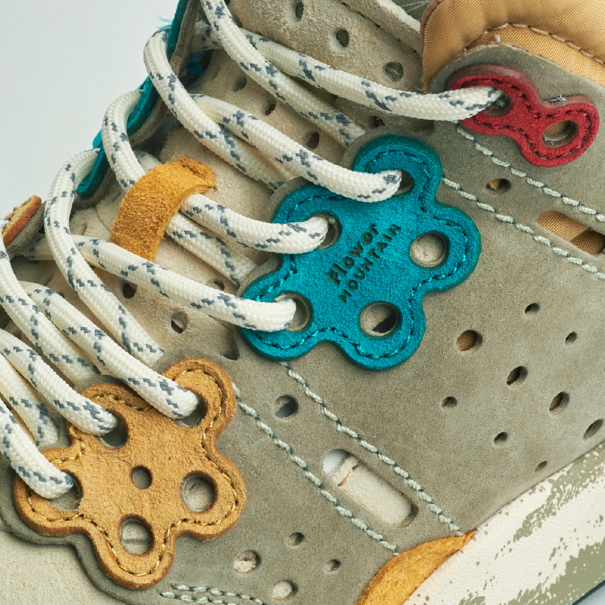 MUSTARD WALNUT Yellow/Teal/Rust FM02-3-03