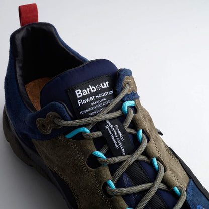 Barbour×Flower MOUNTAIN BACK COUNTRY Uni Trainers FM66-1-035 NAVY/OLIVE