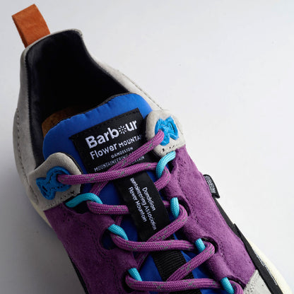 Barbour×Flower MOUNTAIN BACK COUNTRY Uni Trainers FM66-1-033 PURPLE/GREY